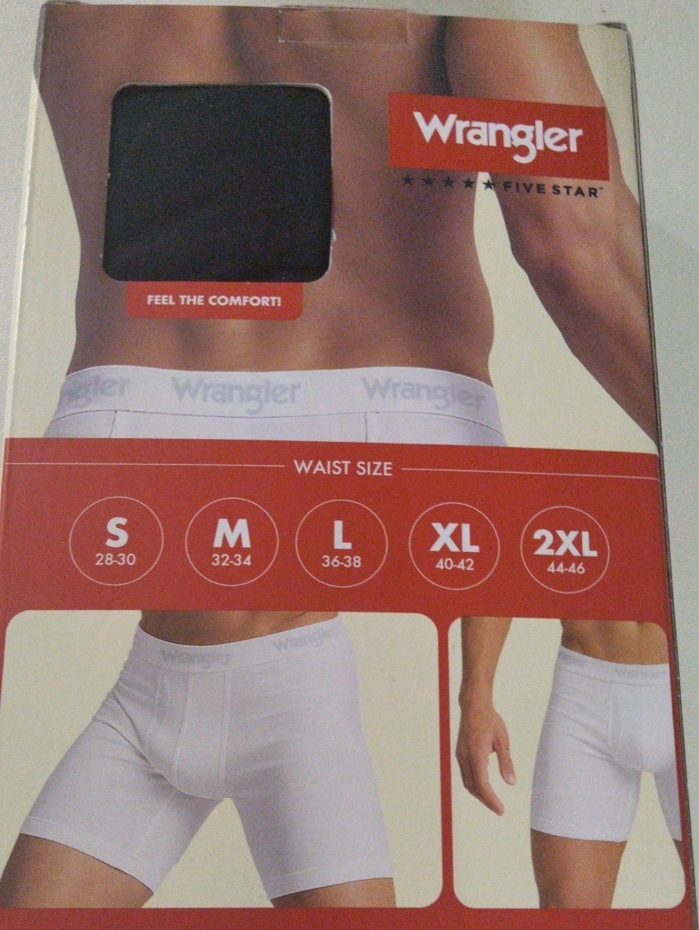 Wrangler Cotton Stretch Boxer Briefs - White Size M 32-34 - Picture 3 of 3